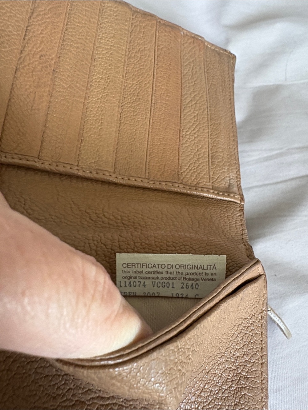 Limited Edition Pattern Bottega Veneta Intrecciato Tan Leather Long Wallet - Picture 7 of 14